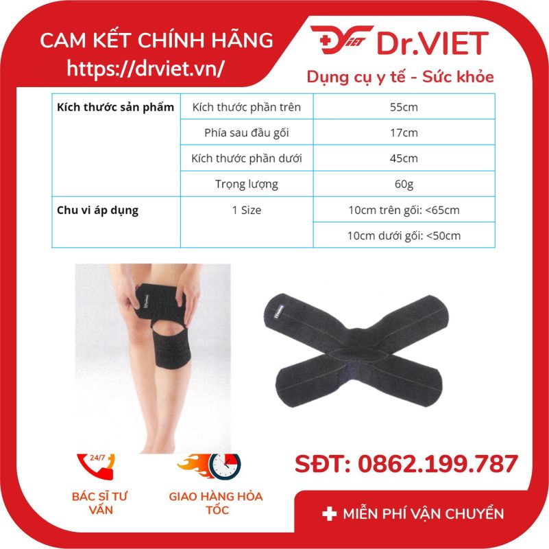 Đai hỗ trợ cố định đầu gối Bonbone - Free Knee Supporter KI, lựa chọn số 1 16 Đai hỗ trợ cố định đầu gối Bonbone Free Knee Supporter KI