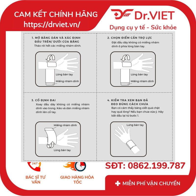 Đai nẹp cổ tay bonbone Standard Wrist Supporter 11 Đai nẹp cổ tay bonbone Standard Wrist Supporter