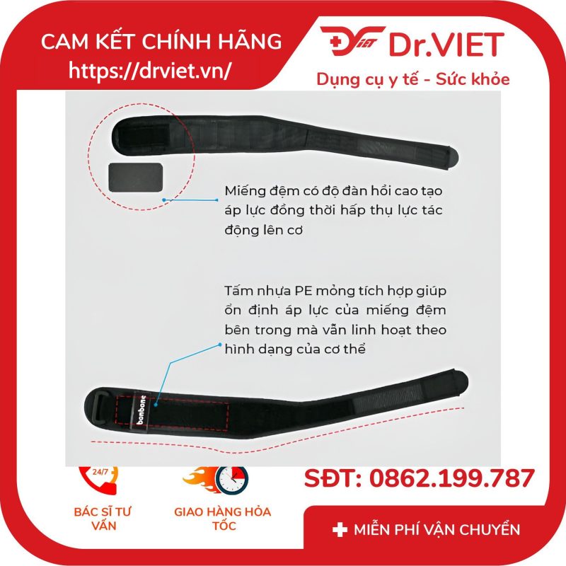 Đai nẹp khuỷu tay nâng cao Bonbone ADV Sports Elbow – Freesize 14 Đai nẹp khuỷu tay nâng cao Bonbone ADV Sports Elbow – Freesize