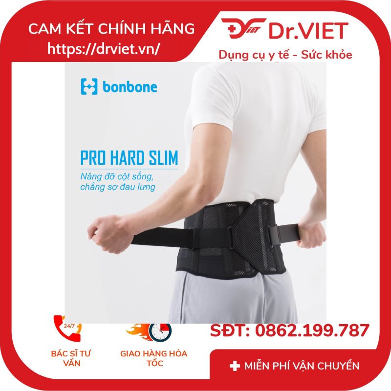 Đai lưng Pro Hard Slim Bonbone màu đen size M 11 Đai lưng Pro Hard Slim Bonbone màu đen size M