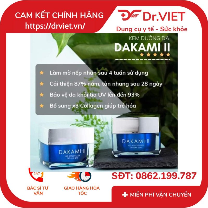 Dakami II Kem Dưỡng Da Chống Lão Hóa mẫu mới 12 Dakami II Kem Dưỡng Da Chống Lão Hóa mẫu mới