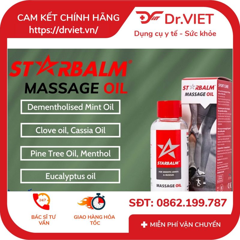 Dầu xoa bóp Starbalm Massage Oil 50ml 13 Dầu xoa bóp Starbalm Massage Oil 50ml