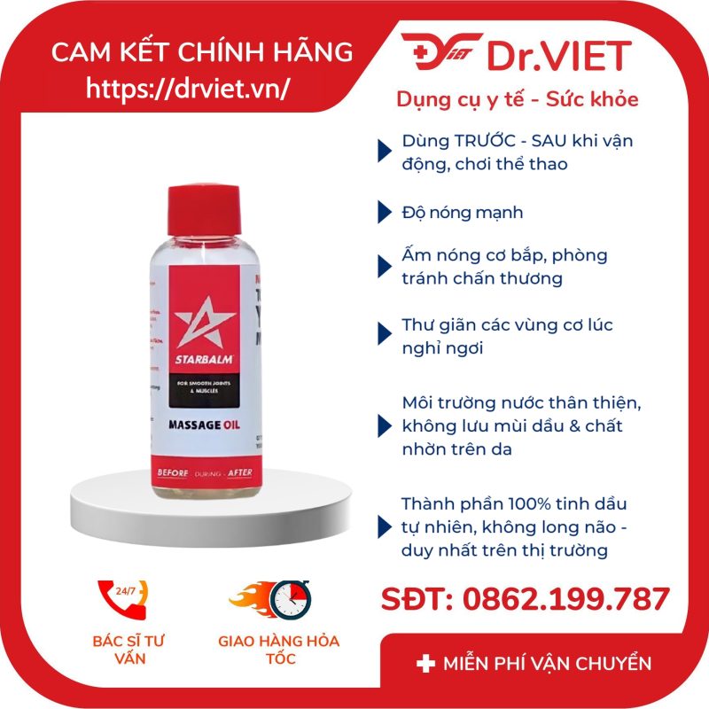 Dầu xoa bóp Starbalm Massage Oil 50ml 15 Dầu xoa bóp Starbalm Massage Oil 50ml