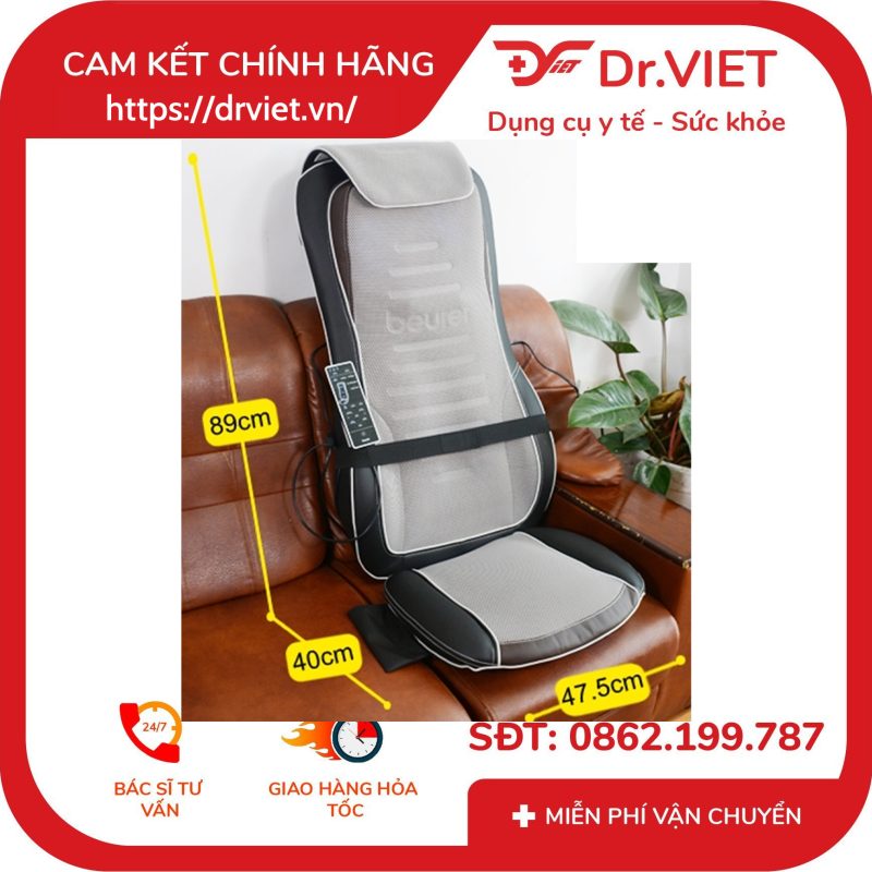 Đệm massage Shiatsu Beurer MG300 14 Đệm massage Shiatsu Beurer MG300