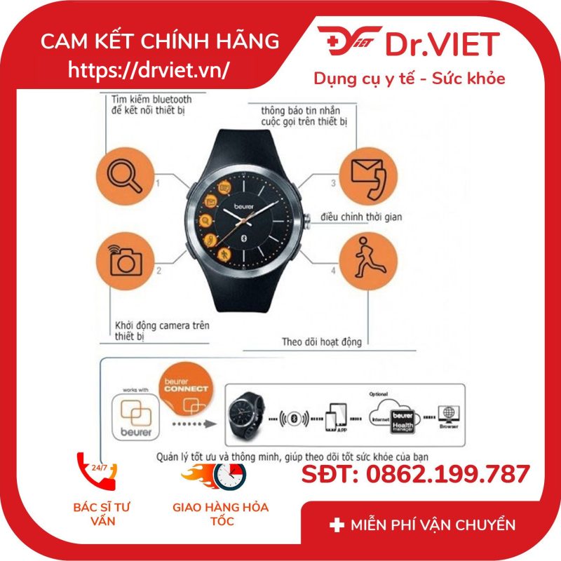 Đồng hồ cảm biến vận động Beurer AW85 9 Đồng hồ cảm biến vận động Beurer AW85