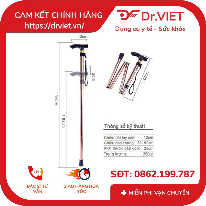 Gậy Batoong 1 Chân Xếp Lucass Y-27 10 Gậy Batoong 1 Chân Xếp Lucass Y-27