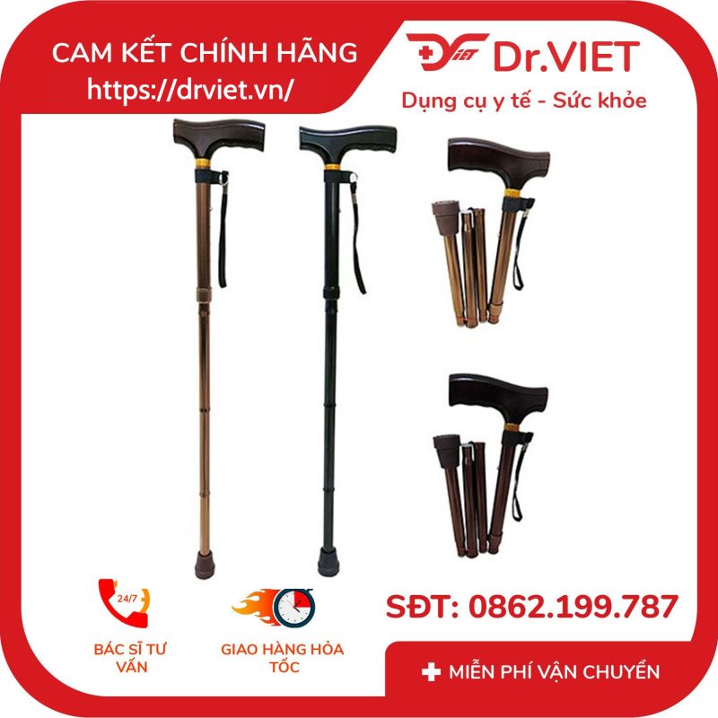 Gậy Batoong 1 Chân Xếp Lucass Y-27 12 Gậy Batoong 1 Chân Xếp Lucass Y-27