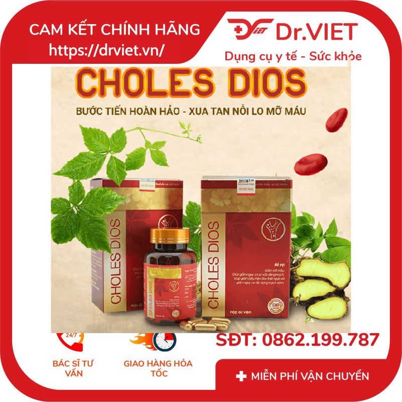 Viên uống Choles Dios - Giảm mỡ máu Bigfa 11 Viên uống Choles Dios - Giảm mỡ máu Bigfa