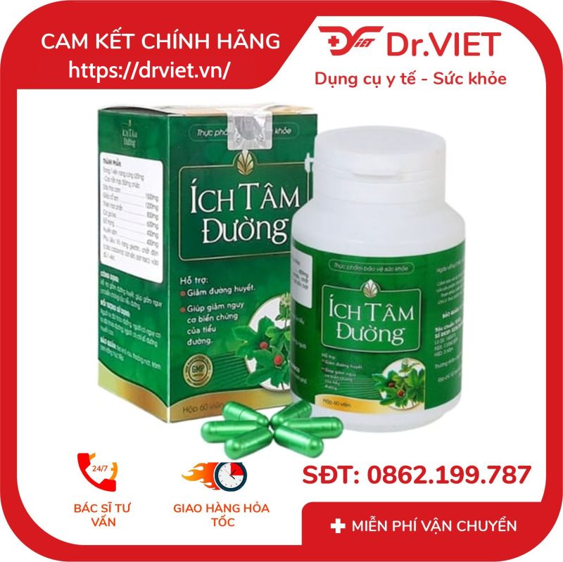 Viên Uống Ích Tâm Đường Hỗ Trợ Ổn Định Đường Huyết