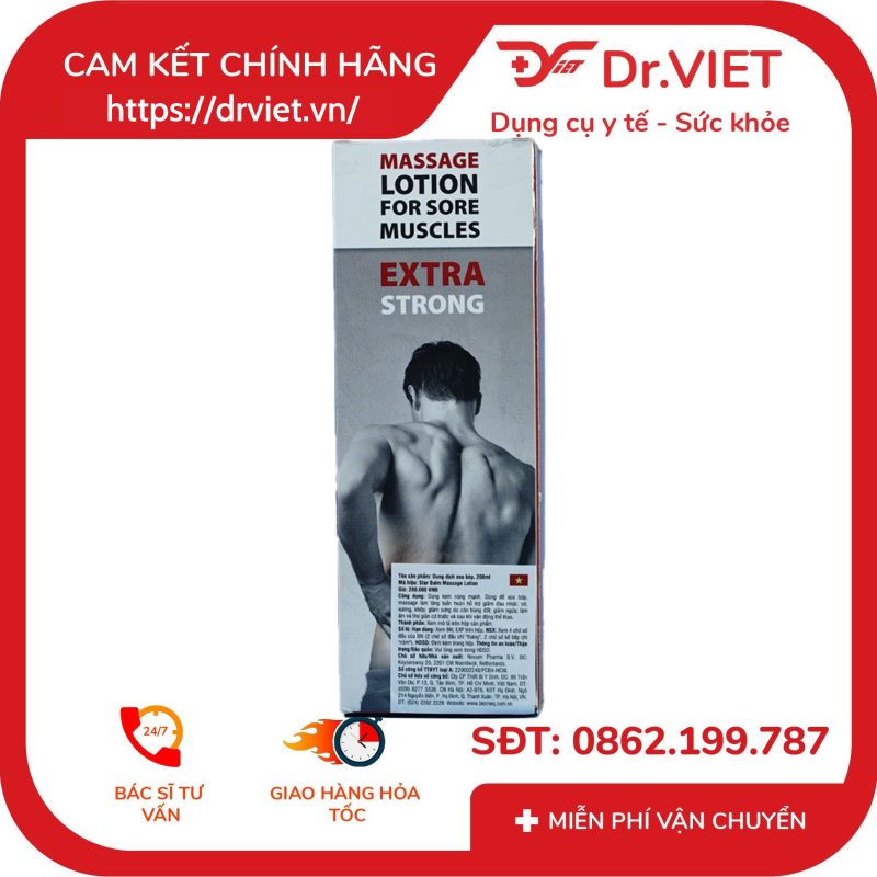 Kem xoa bóp giảm đau cơ Starbalm Massage Lotion 200ml 11 Kem xoa bóp giảm đau cơ Starbalm Massage Lotion 200ml