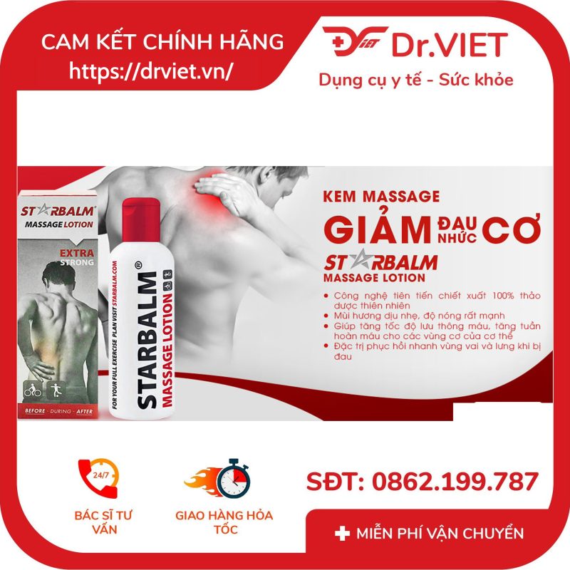 Kem xoa bóp giảm đau cơ Starbalm Massage Lotion 200ml 13 Kem xoa bóp giảm đau cơ Starbalm Massage Lotion 200ml