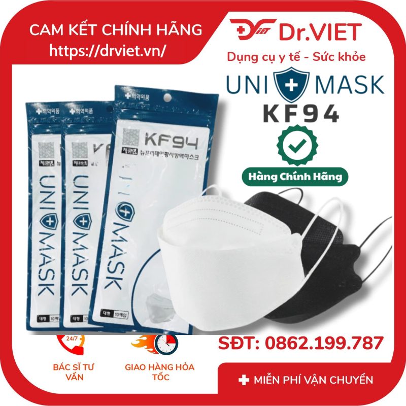 Khẩu trang 4D Hàn Quốc Chuẩn KF94