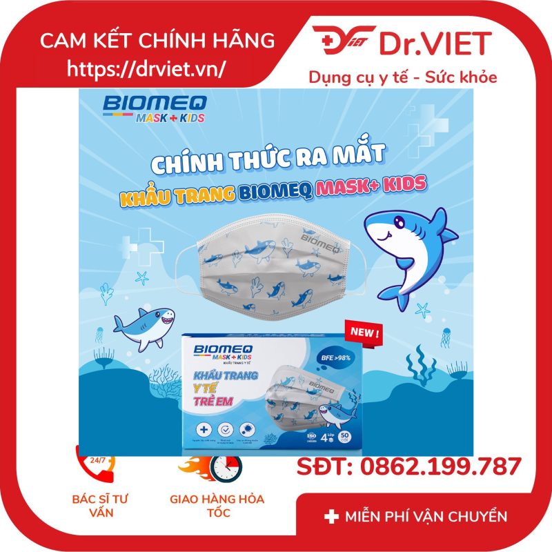 Khẩu trang trẻ em 4 lớp Biomeq Mask Kids 11 Khẩu trang trẻ em 4 lớp Biomeq Mask Kids