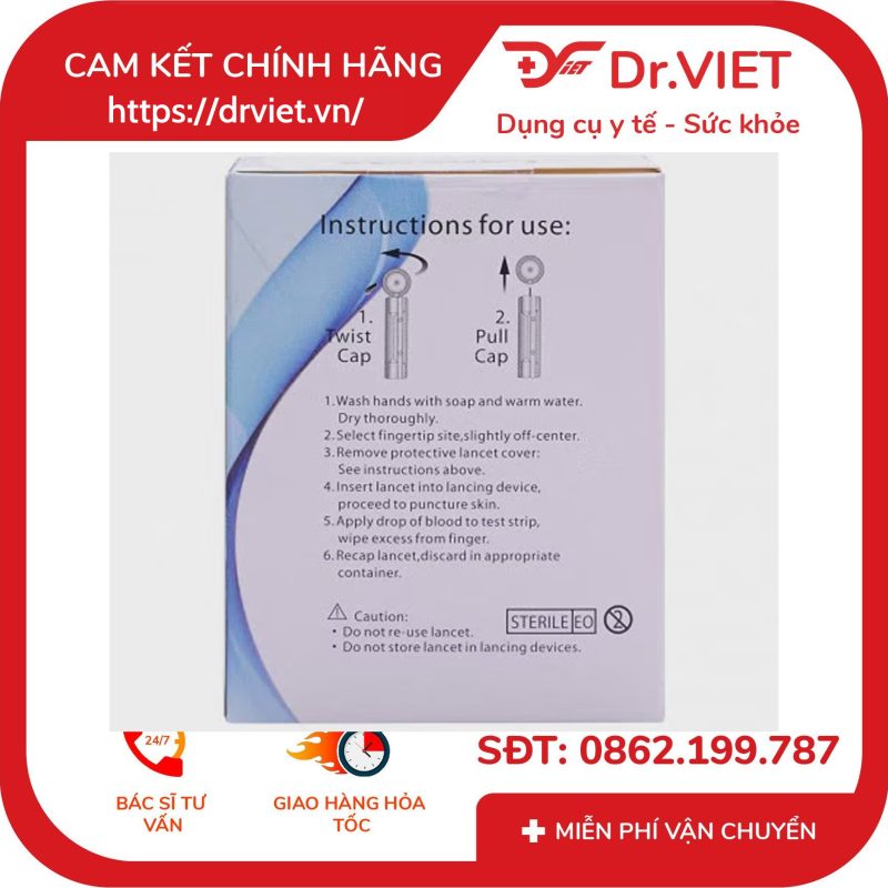 Kim lấy máu Linkfar Lancets