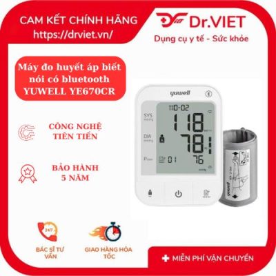 Máy Đo Huyết Áp Điện Tử Yuwell YE670CR