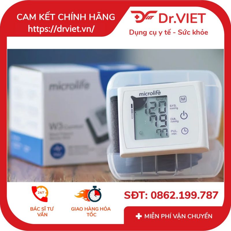Máy đo huyết áp cổ tay Microlife BP W3 Comfort 13 Máy đo huyết áp cổ tay Microlife BP W3 Comfort
