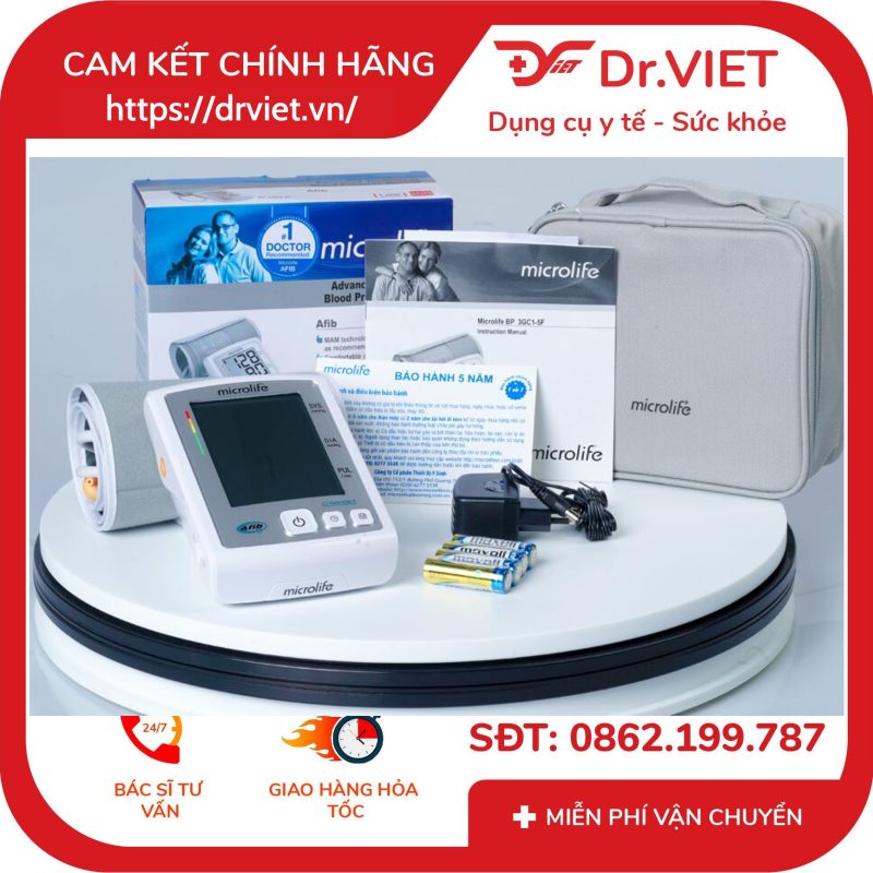 Máy đo huyết áp bắp tay Microlife A5 (BP 3GC1-5F) 13 Máy đo huyết áp bắp tay Microlife A5 (BP 3GC1-5F)