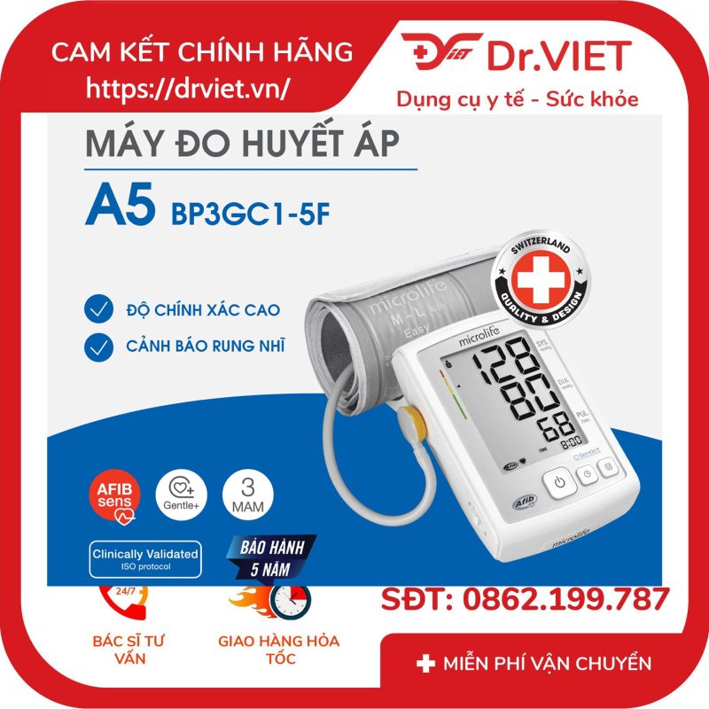 Máy đo huyết áp bắp tay Microlife A5 (BP 3GC1-5F) 14 Máy đo huyết áp bắp tay Microlife A5 (BP 3GC1-5F)