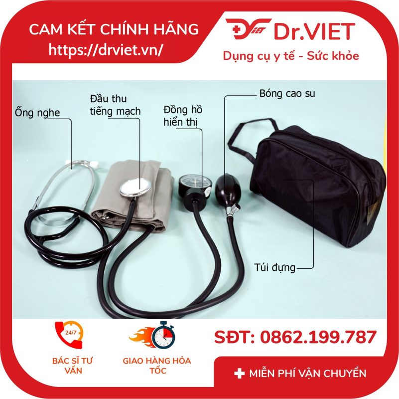 Máy đo huyết áp cơ Spirit CK-111 và ống nghe A603T 14 Máy đo huyết áp cơ Spirit CK-111 và ống nghe A603T