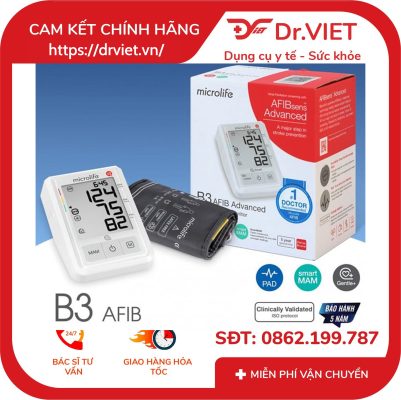 Máy đo huyết áp bắp tay Microlife B3 Afib Advanced