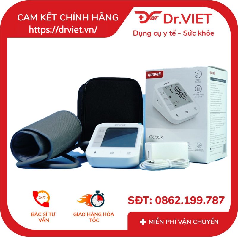 Máy đo huyết áp bắp tay YE670CR 15 Máy đo huyết áp bắp tay YE670CR