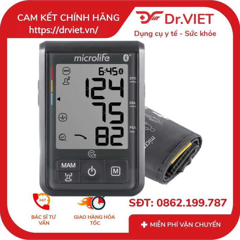 Máy đo huyết áp bắp tay Microlife B3 Bluetooth 11 Máy đo huyết áp bắp tay Microlife B3 Bluetooth
