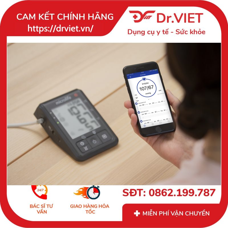 Máy đo huyết áp bắp tay Microlife B3 Bluetooth 13 Máy đo huyết áp bắp tay Microlife B3 Bluetooth