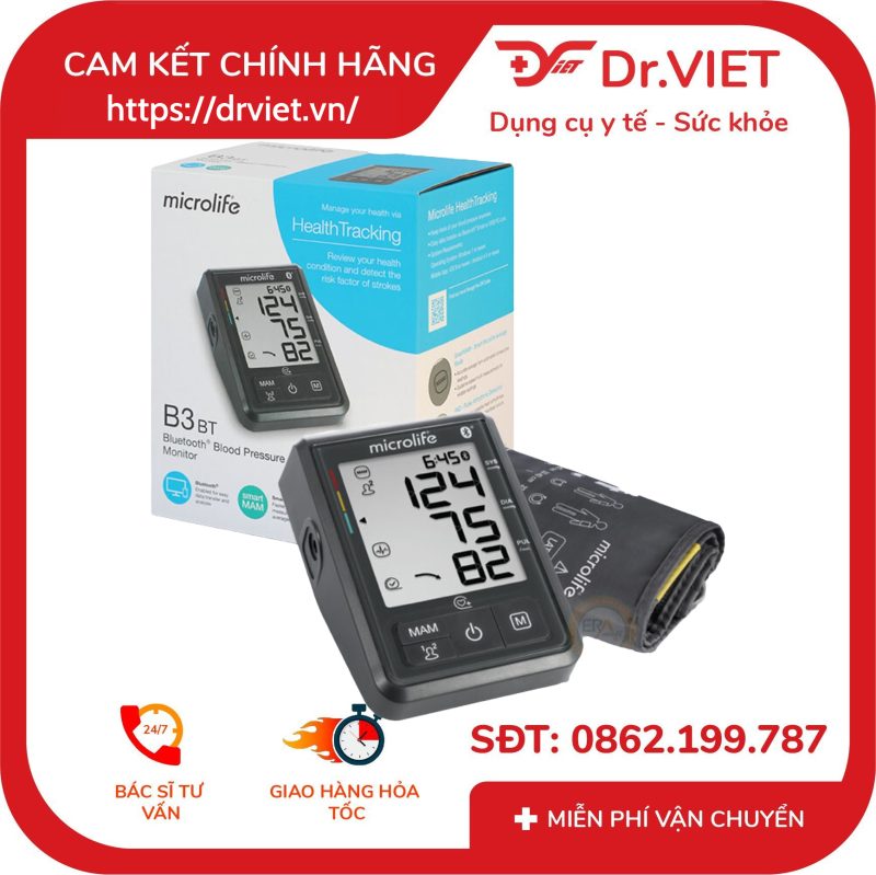 Máy đo huyết áp bắp tay Microlife B3 Bluetooth