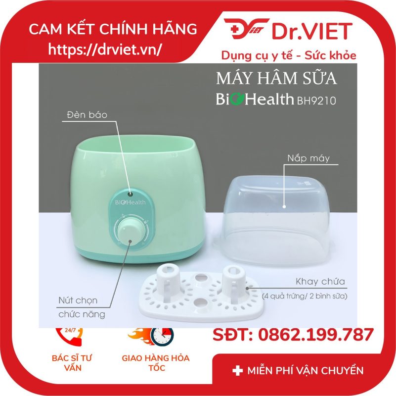 Máy hâm sữa đôi BioHealth BH9210