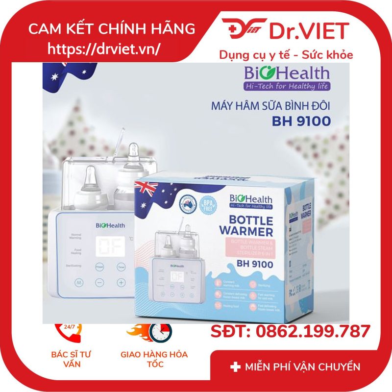 Máy hâm sữa tiệt trùng 2 bình BIOHEALTH BH9100 12 Máy hâm sữa tiệt trùng 2 bình BIOHEALTH BH9100