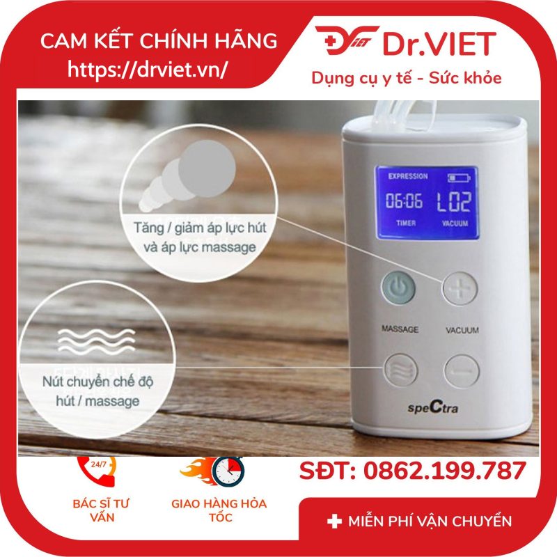 Máy hút sữa điện đôi Spectra 9 Plus 13 Máy hút sữa điện đôi Spectra 9 Plus
