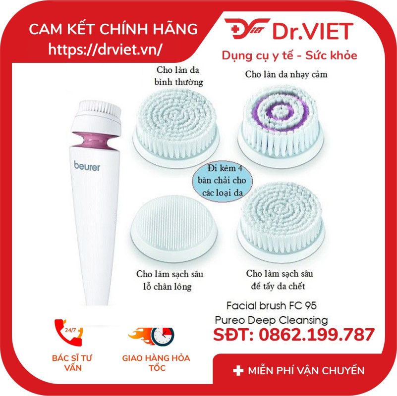 Máy rửa mặt Beurer FC95 15 Máy rửa mặt Beurer FC95