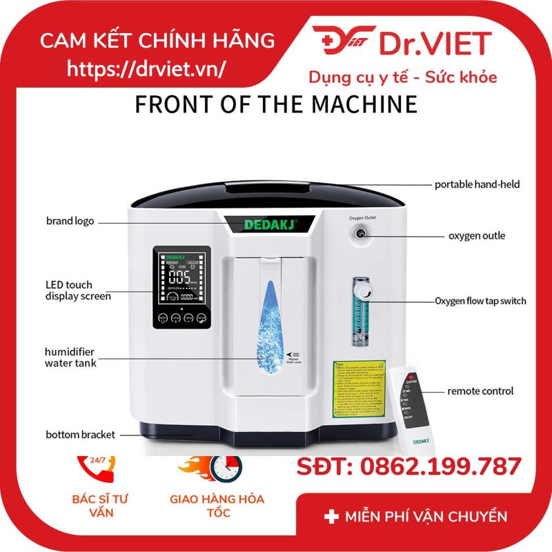 Máy tạo oxy 7 lít DEDAKJ DE-1A