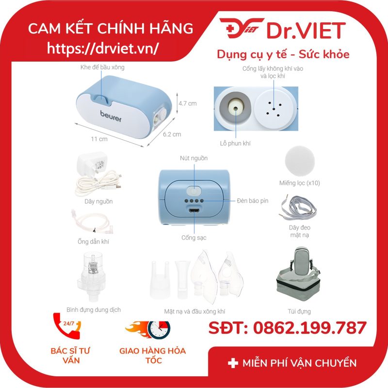 Máy xông khí dung Beurer IH60 13 Máy xông khí dung Beurer IH60