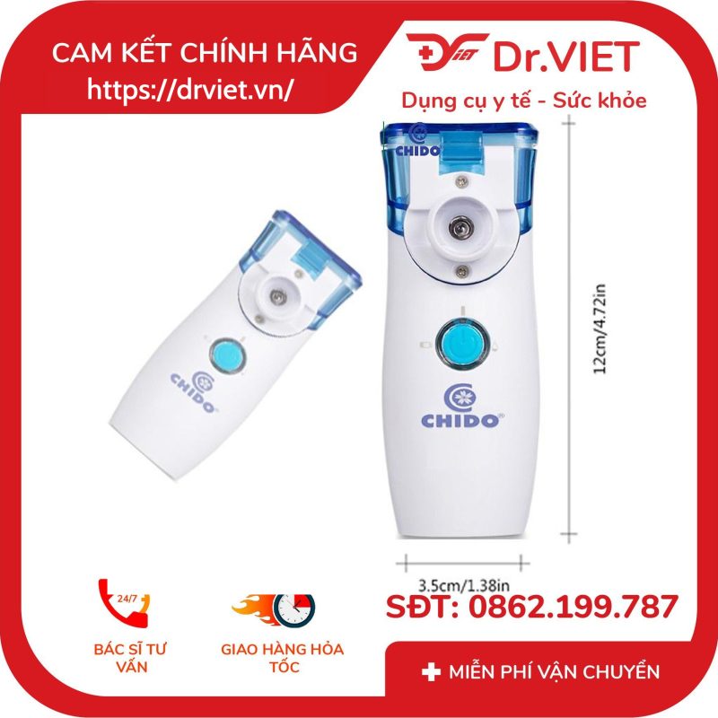Máy xông mũi họng điện dung cầm tay CHIDO YS-31 11 Máy xông mũi họng điện dung cầm tay CHIDO YS-31