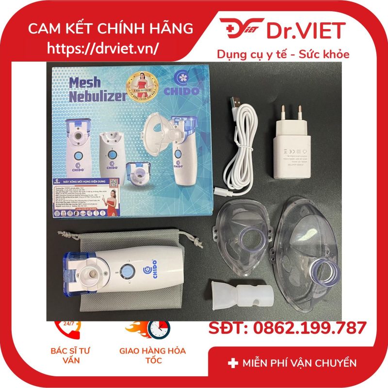 Máy xông mũi họng điện dung cầm tay CHIDO YS-31 14 Máy xông mũi họng điện dung cầm tay CHIDO YS-31