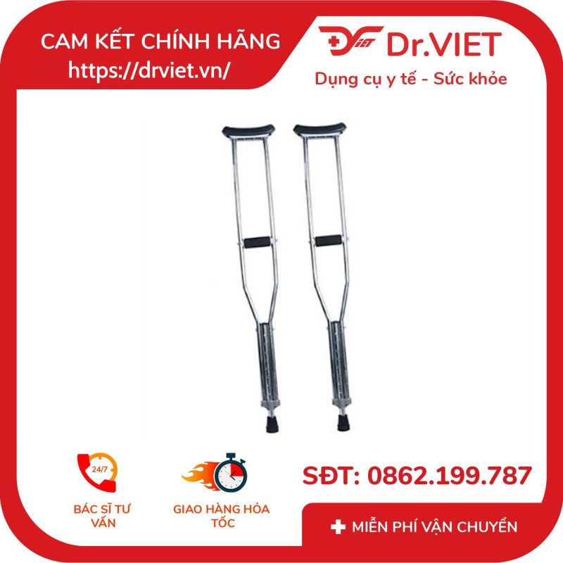 Alternative view of Nạng Nách Inox Cán Đen DCG02