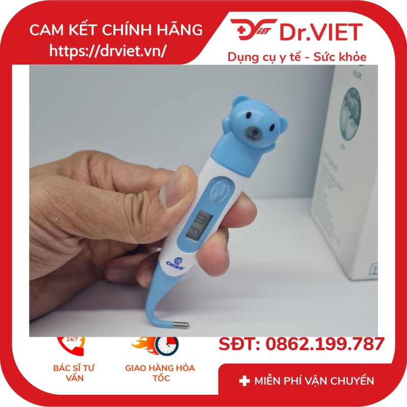 Nhiệt kế điện tử đầu mềm CHIDO KFT-03C 10 Nhiệt kế điện tử đầu mềm CHIDO KFT-03C