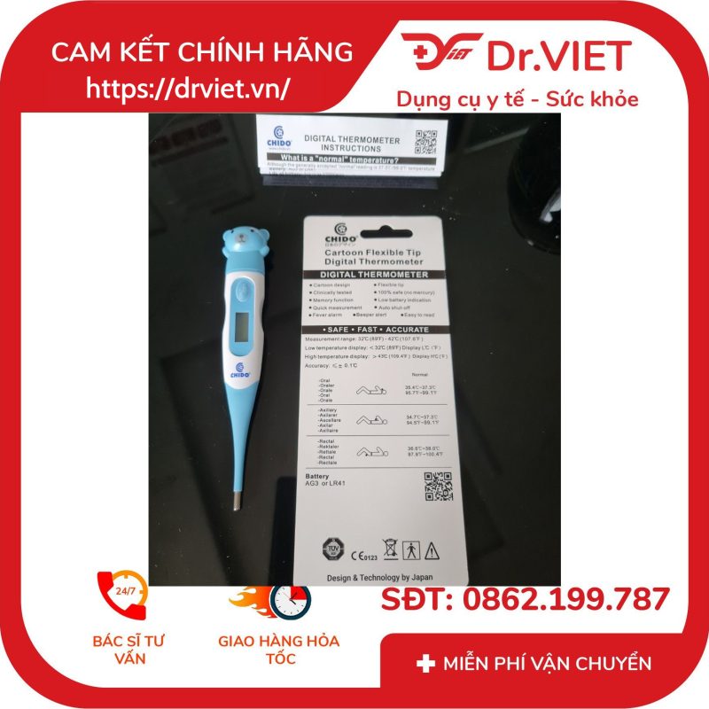 Nhiệt kế điện tử đầu mềm CHIDO KFT-03C 11 Nhiệt kế điện tử đầu mềm CHIDO KFT-03C