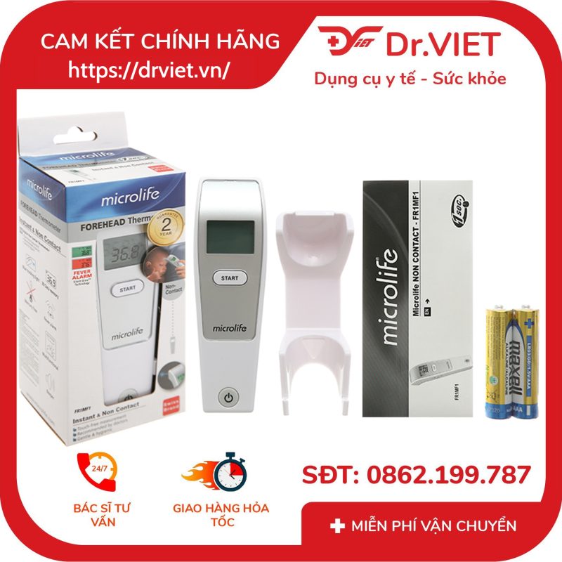 Alternative view of Nhiệt kế hồng ngoại đo trán FR1MF1