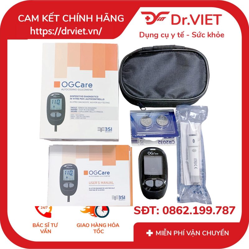 Máy đo đường huyết OGCare 12 Máy đo đường huyết OGCare