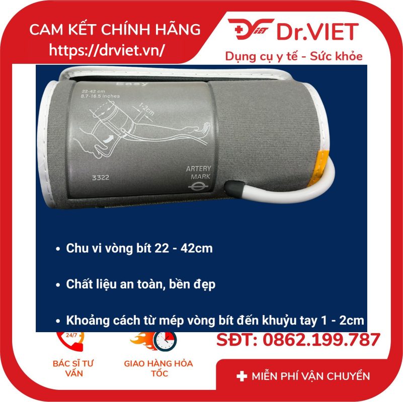 Phụ kiện vòng bít cho máy đo huyết áp Microlife A6 Basic và A5 NFC 13 Phụ kiện vòng bít cho máy đo huyết áp Microlife A6 Basic và A5 NFC