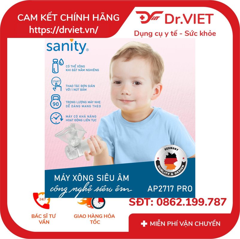 Máy xông khí dung siêu âm Sanity AP 2717 Pro 14 Máy xông khí dung siêu âm Sanity AP 2717 Pro