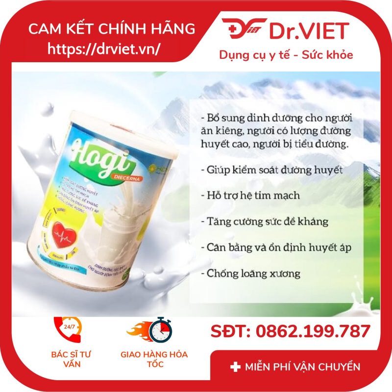 Sữa non Hogi Diecerna 400gr dành cho người tiểu đường