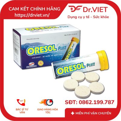 Viên sủi Oresol Pluz Hadiphar giúp bù chất điện giải