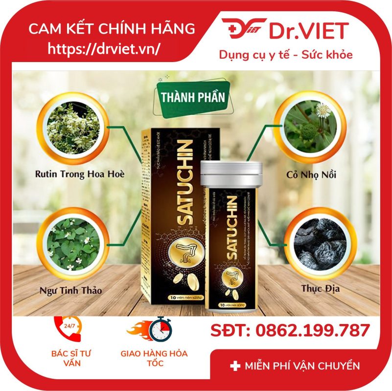 Viên sủi Satuchin giải pháp cho bệnh trĩ 15 Viên sủi Satuchin giải pháp cho bệnh trĩ
