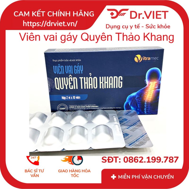 Viên vai gáy Quyên Thảo Khang Vitramec 6 Viên vai gáy Quyên Thảo Khang Vitramec