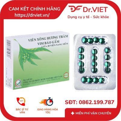 Viên xông Hương Tràm Vim Báo Gấm trị cảm 16 Viên xông Hương Tràm Vim Báo Gấm trị cảm