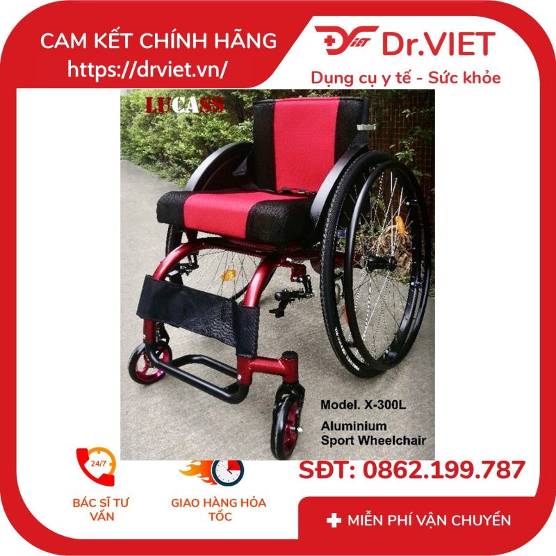 Xe lăn thể thao Lucass X-300L 12 Xe lăn thể thao Lucass X-300L