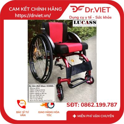 Xe lăn thể thao Lucass X-300L 15 Xe lăn thể thao Lucass X-300L